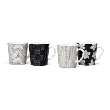 Mainio Sarastus Ruudukko Tasse 30cl - Schwarz-weiß - Arabia