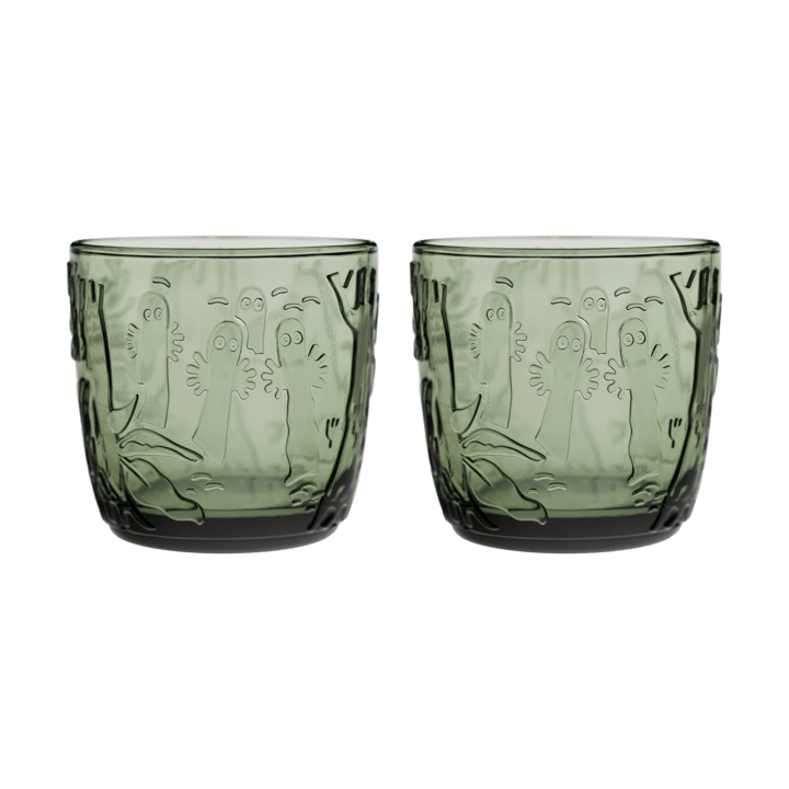 Moomin Wasserglas 28 cl 2er Pack - Tannengrün - Arabia