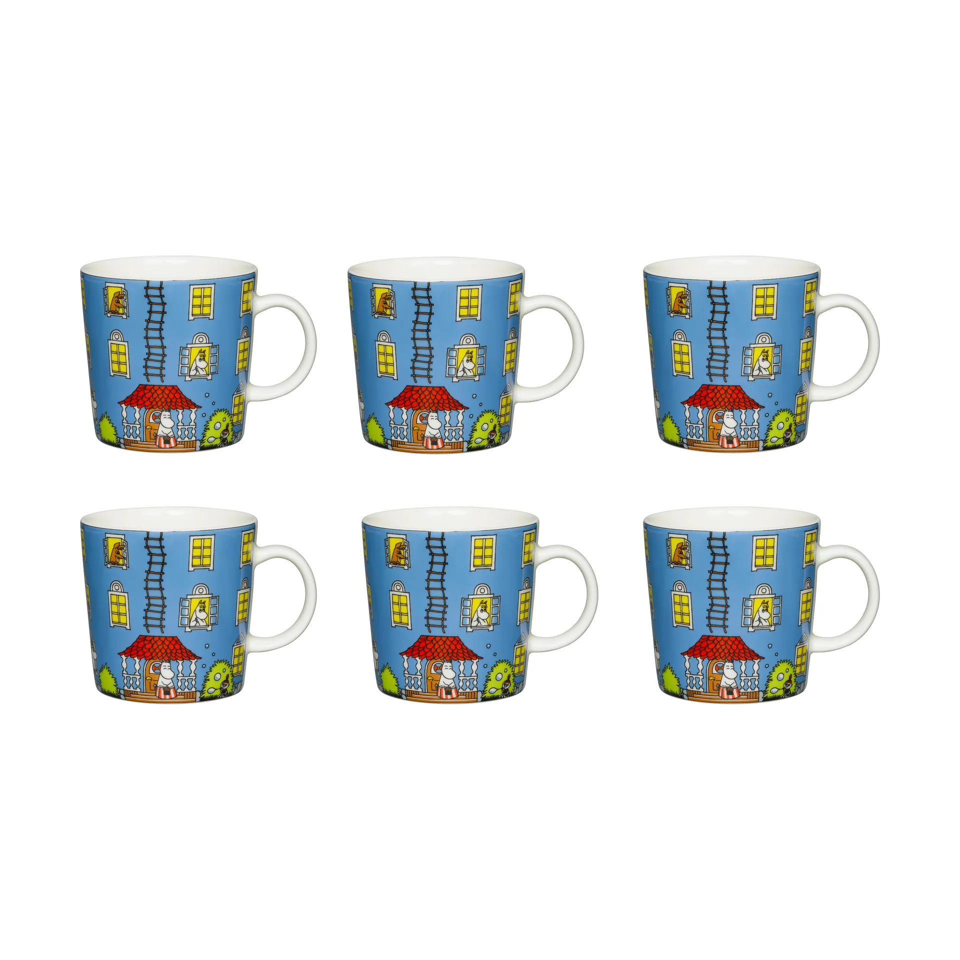 Mumin 70 Jahre Jubiläumstasse 6er Pack,  Arabia