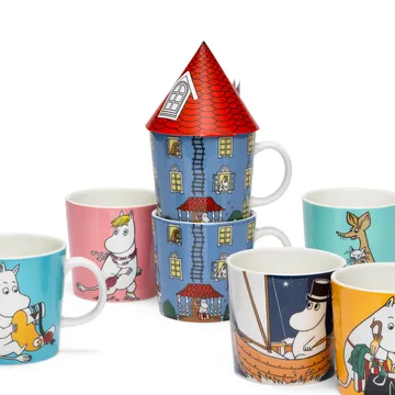 Mumin 70 Jahre Jubiläumstasse 6er Pack - Arabia