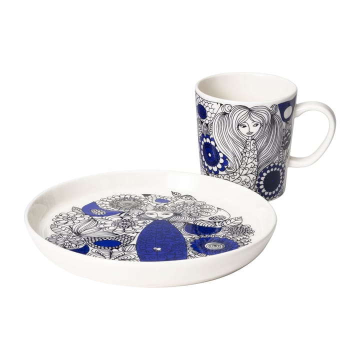 Pagroßaali Tasse 30cl und Teller Ø19cm, Blau Arabia