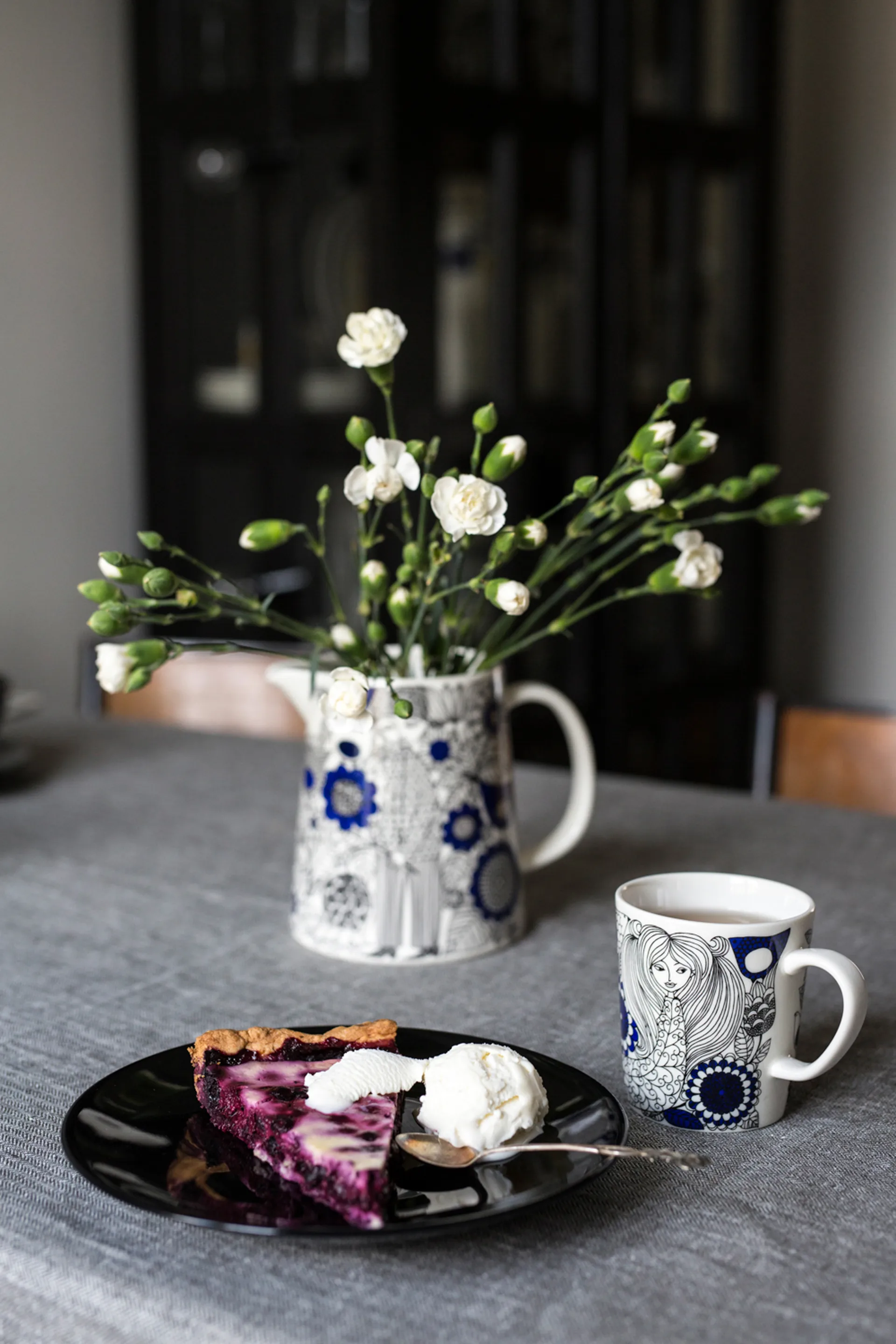 Pagroßaali Tasse 30cl und Teller Ø19cm, Blau Arabia