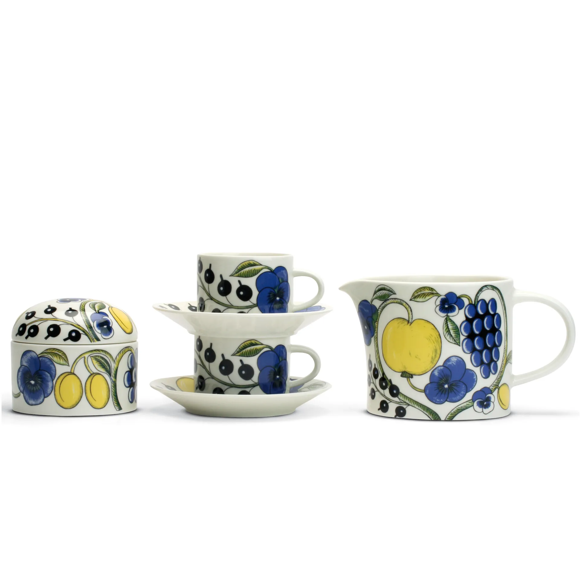 Paratiisi Dose mit Deckel, Weiß-multi Arabia