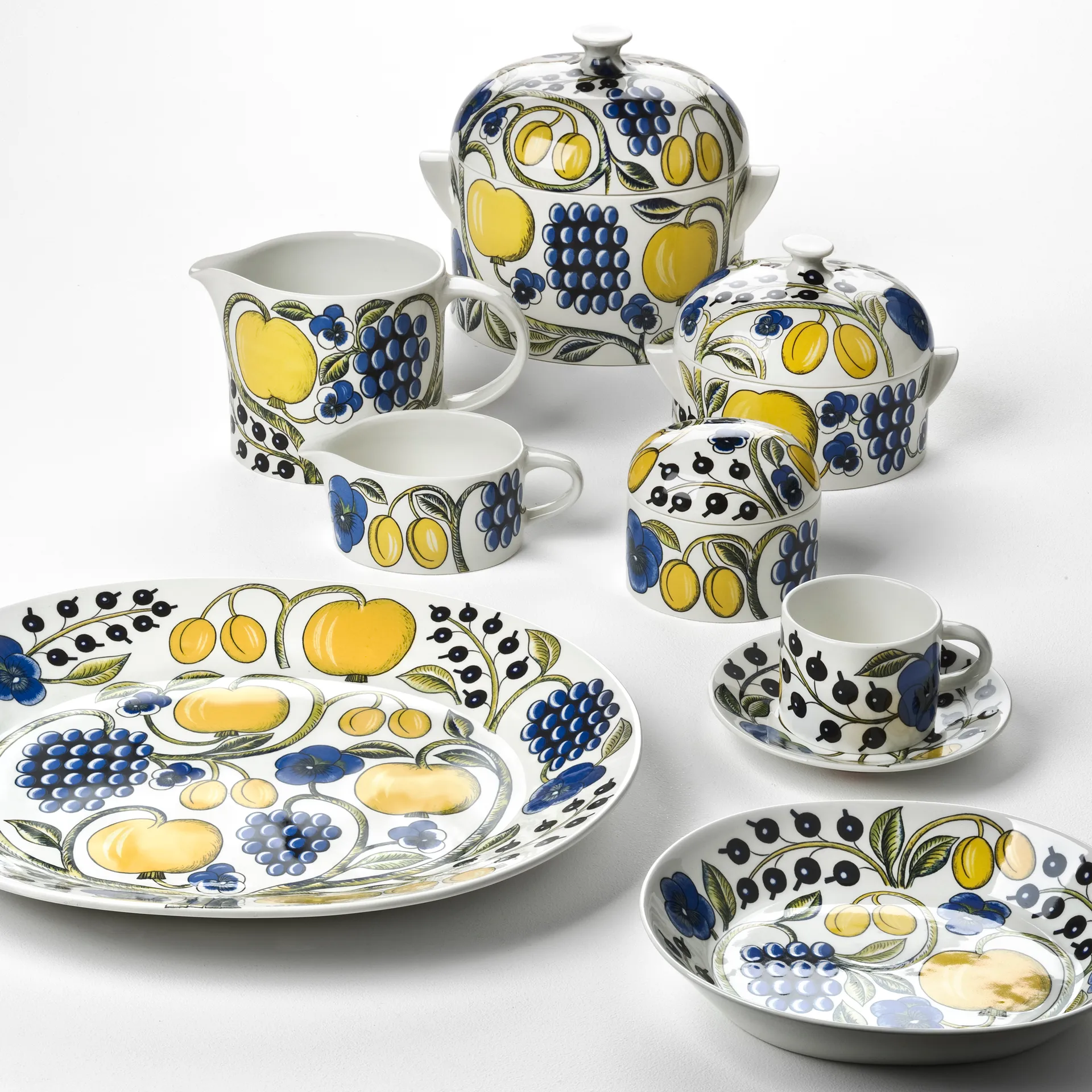 Paratiisi Dose mit Deckel, Weiß-multi Arabia