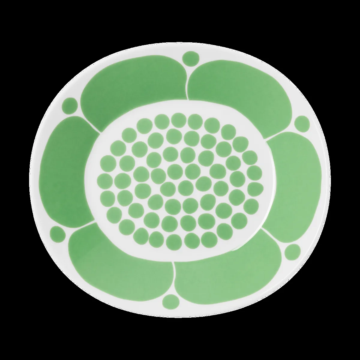 Arabia Sunnuntai Teller oval 25 cm Grün