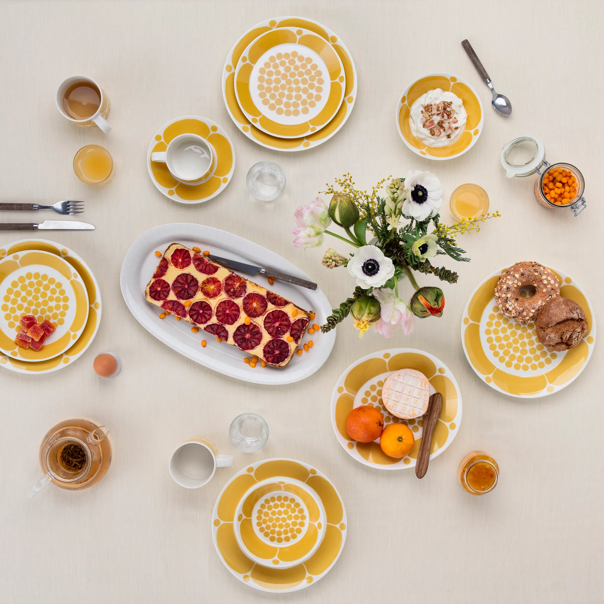 Sunnuntai tiefer Teller Ø17cm, Gelb Arabia