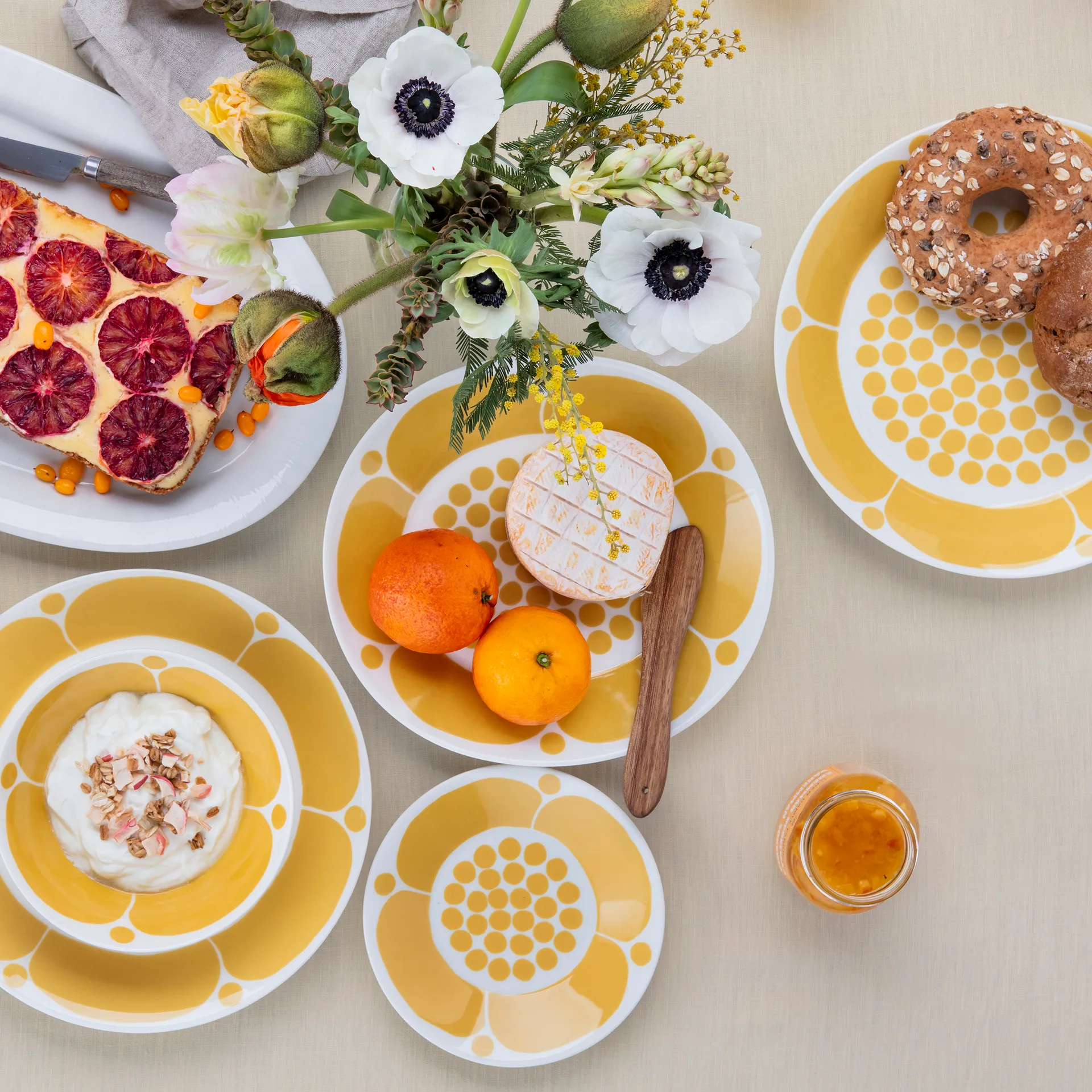 Sunnuntai tiefer Teller Ø17cm, Gelb Arabia