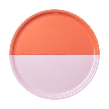 Vuokko Tablett Ø35 cm - 2-farbe rosa-rot - Arabia