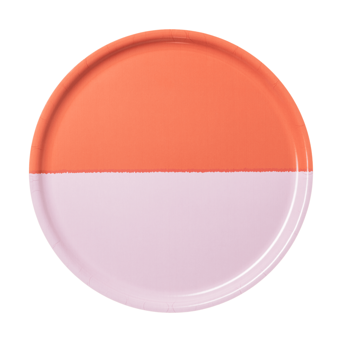 Arabia Vuokko Tablett Ø35 cm 2-farbe rosa-rot