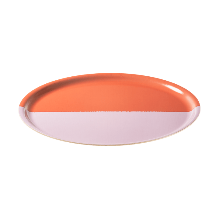 Vuokko Tablett Ø35 cm, 2-farbe rosa-rot Arabia