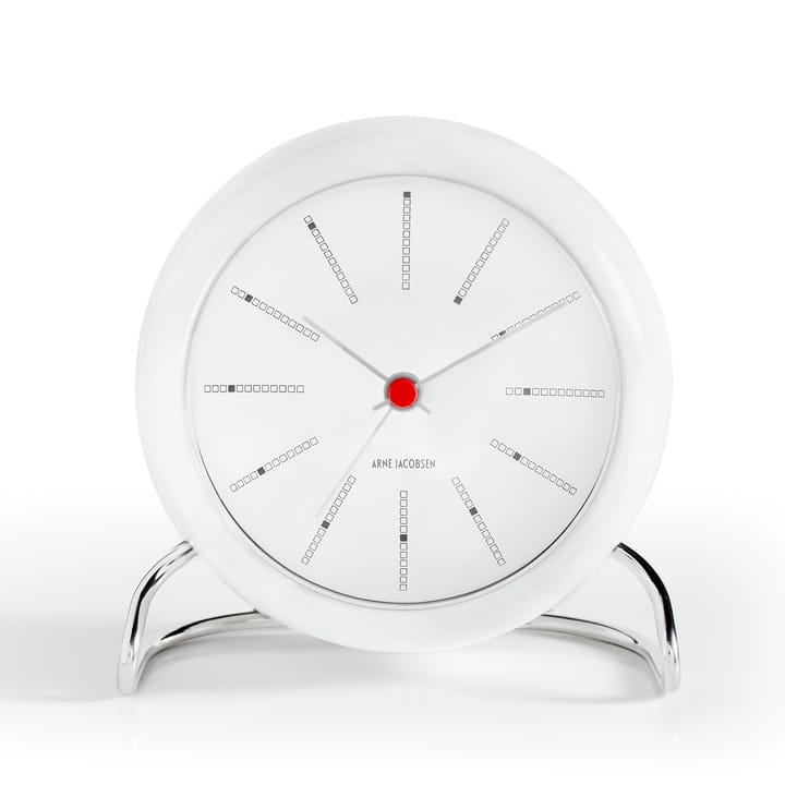 AJ Bankers Tischuhr - Weiß - Arne Jacobsen Clocks