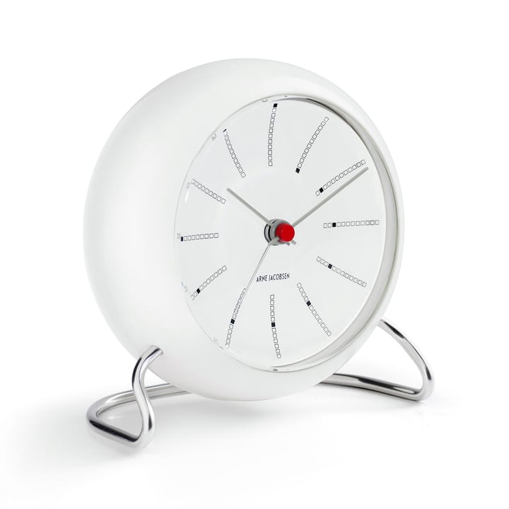 AJ Bankers Tischuhr - Weiß - Arne Jacobsen Clocks