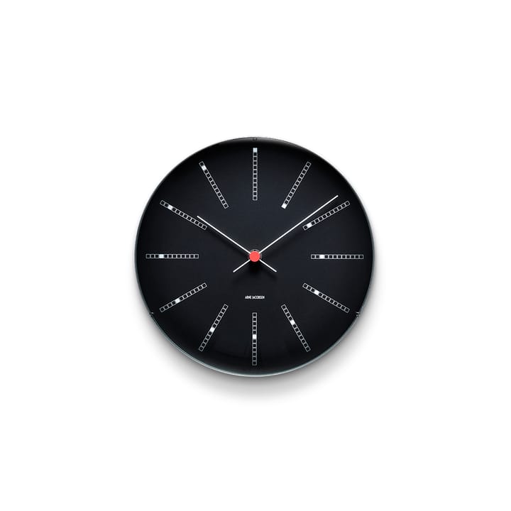 AJ Bankers Uhr schwarz - Ø 21cm - Arne Jacobsen Clocks