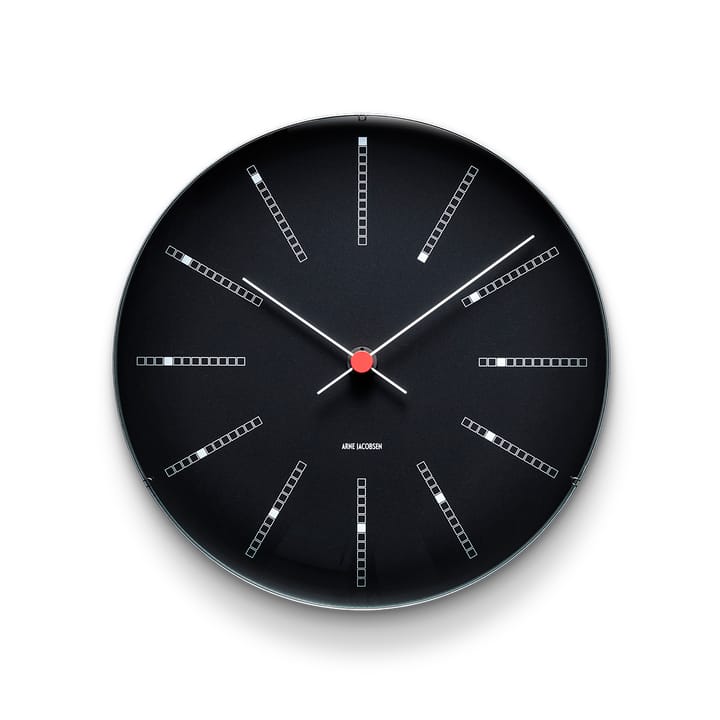AJ Bankers Uhr schwarz - Ø 29cm - Arne Jacobsen Clocks