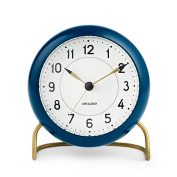 AJ Station Tischuhr petrolblau - Petrolblau - Arne Jacobsen Clocks