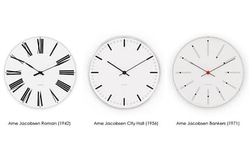 Arne Jacobsen Bankers Wanduhr - Ø 210mm - Arne Jacobsen Clocks