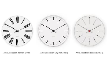 Arne Jacobsen Bankers Wanduhr - Ø 480mm - Arne Jacobsen Clocks