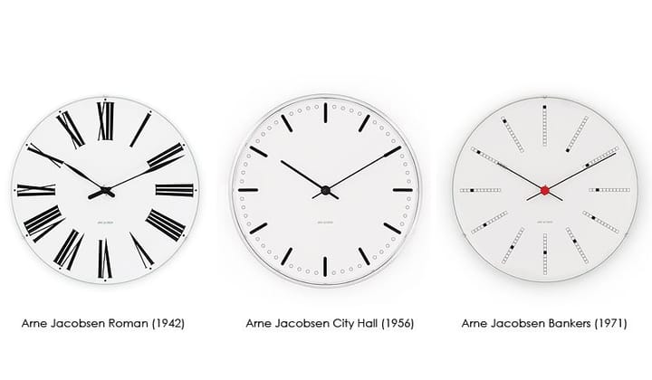 Arne Jacobsen Bankers Wanduhr - Ø 480mm - Arne Jacobsen Clocks