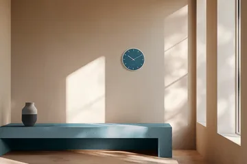 Arne Jacobsen City Hall Wanduhr - Blau, Ø29 cm - Arne Jacobsen Clocks