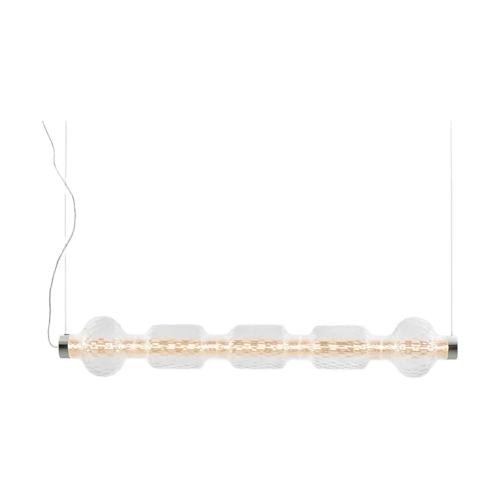 Alambicco horizontale Pendelleuchte, 5 Glaskuppeln Artemide