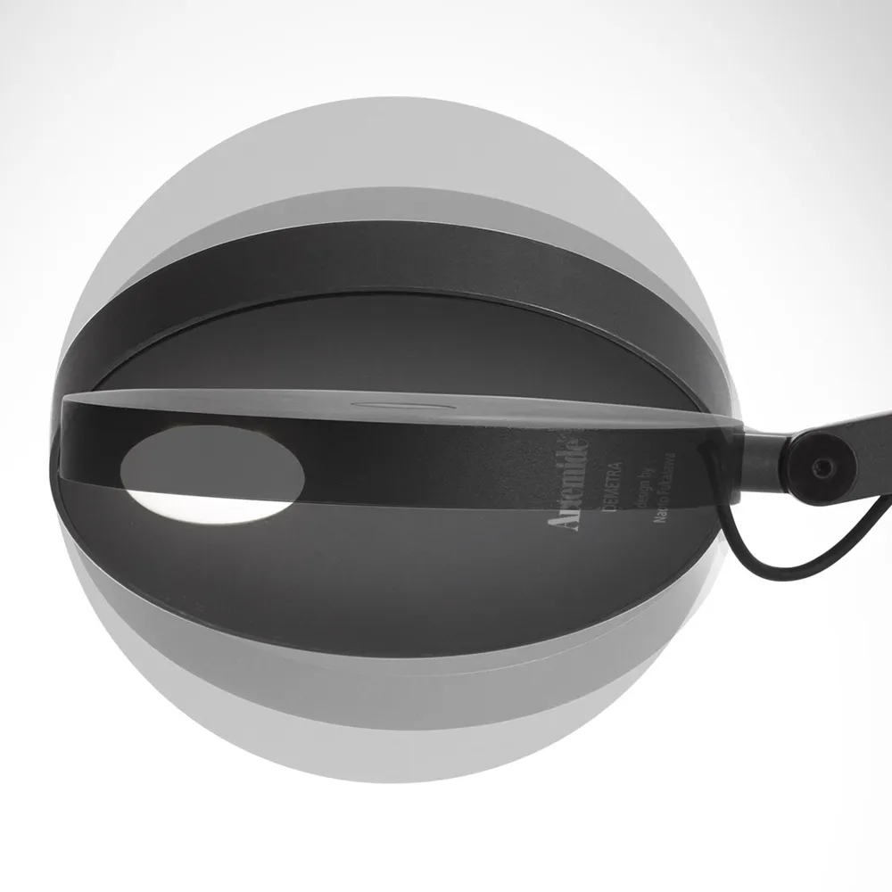 Demetra Tischleuchte - Glossy black,  Artemide