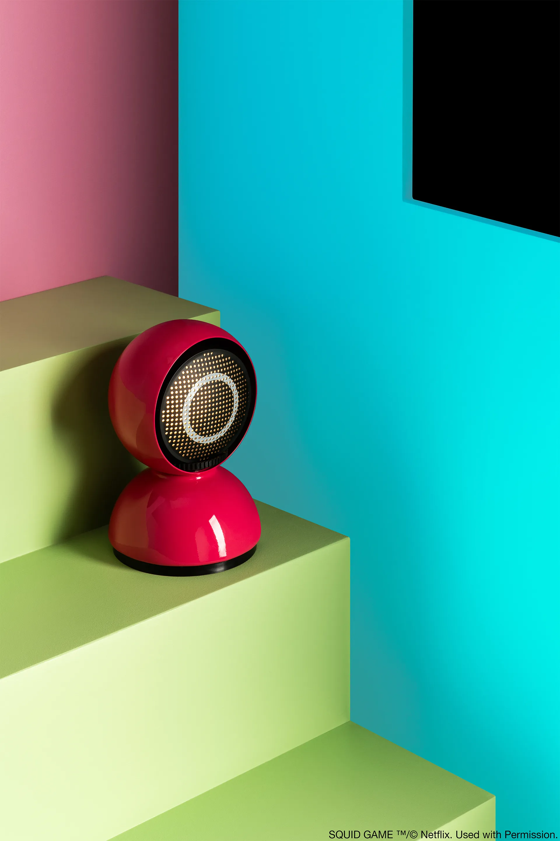 Eclisse x Squid Game Tischlampe Special Edition, Guard pink Artemide