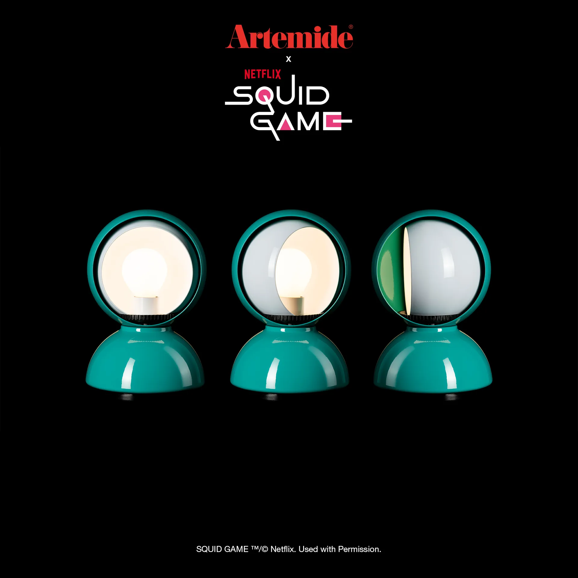 Eclisse x Squid Game Tischlampe Special Edition, Player Artemide