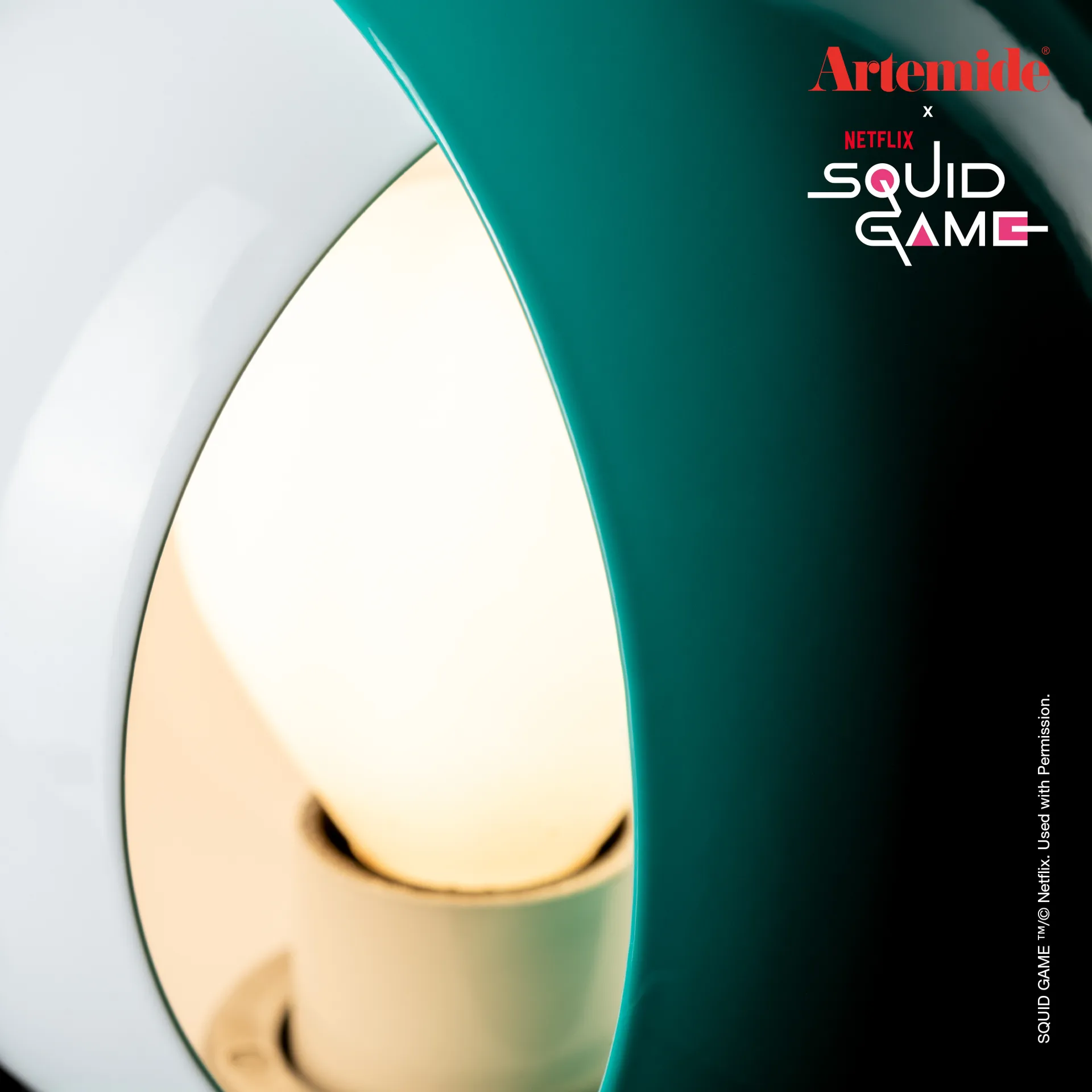 Eclisse x Squid Game Tischlampe Special Edition, Player Artemide