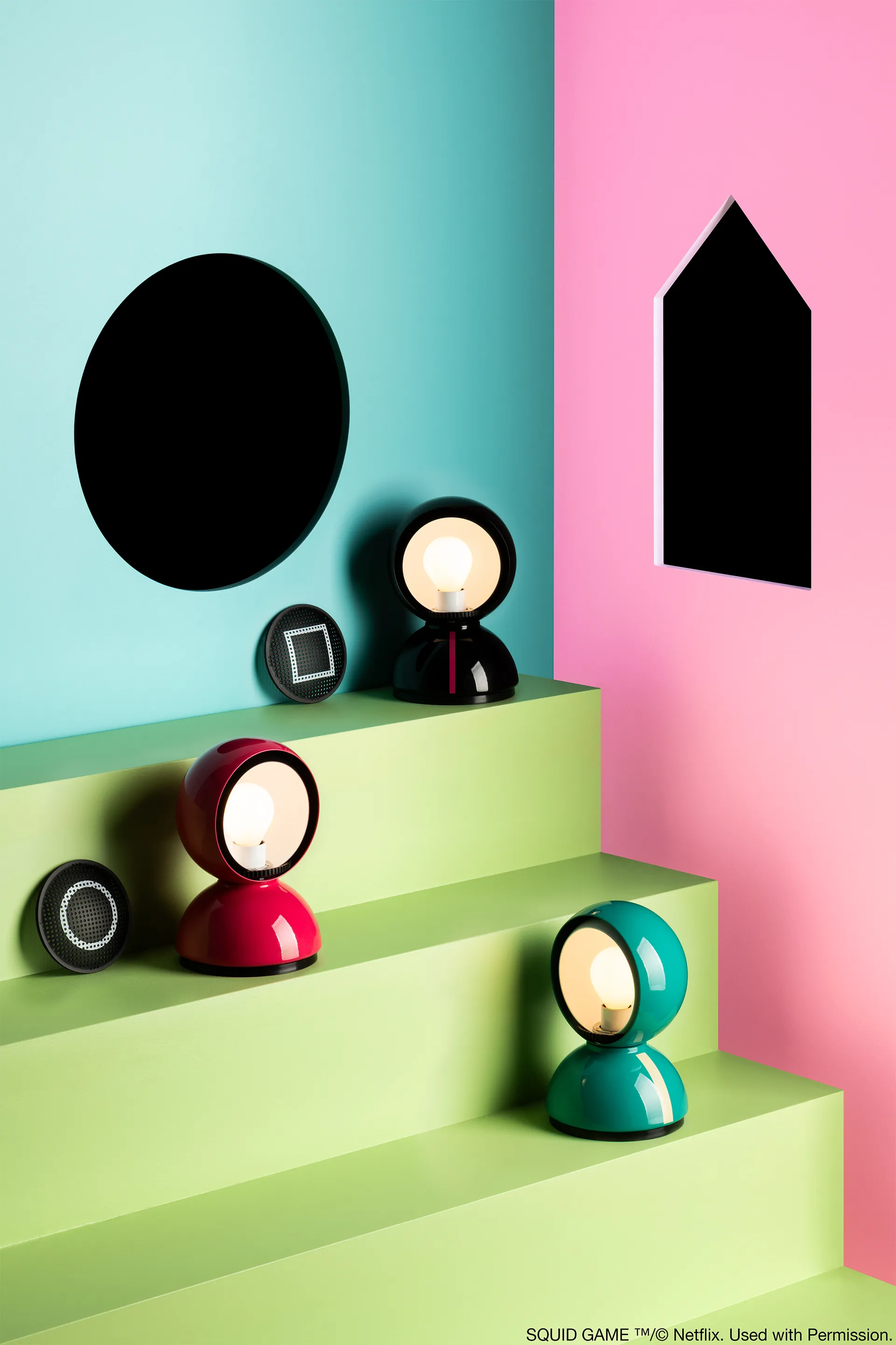 Eclisse x Squid Game Tischlampe Special Edition, Player Artemide