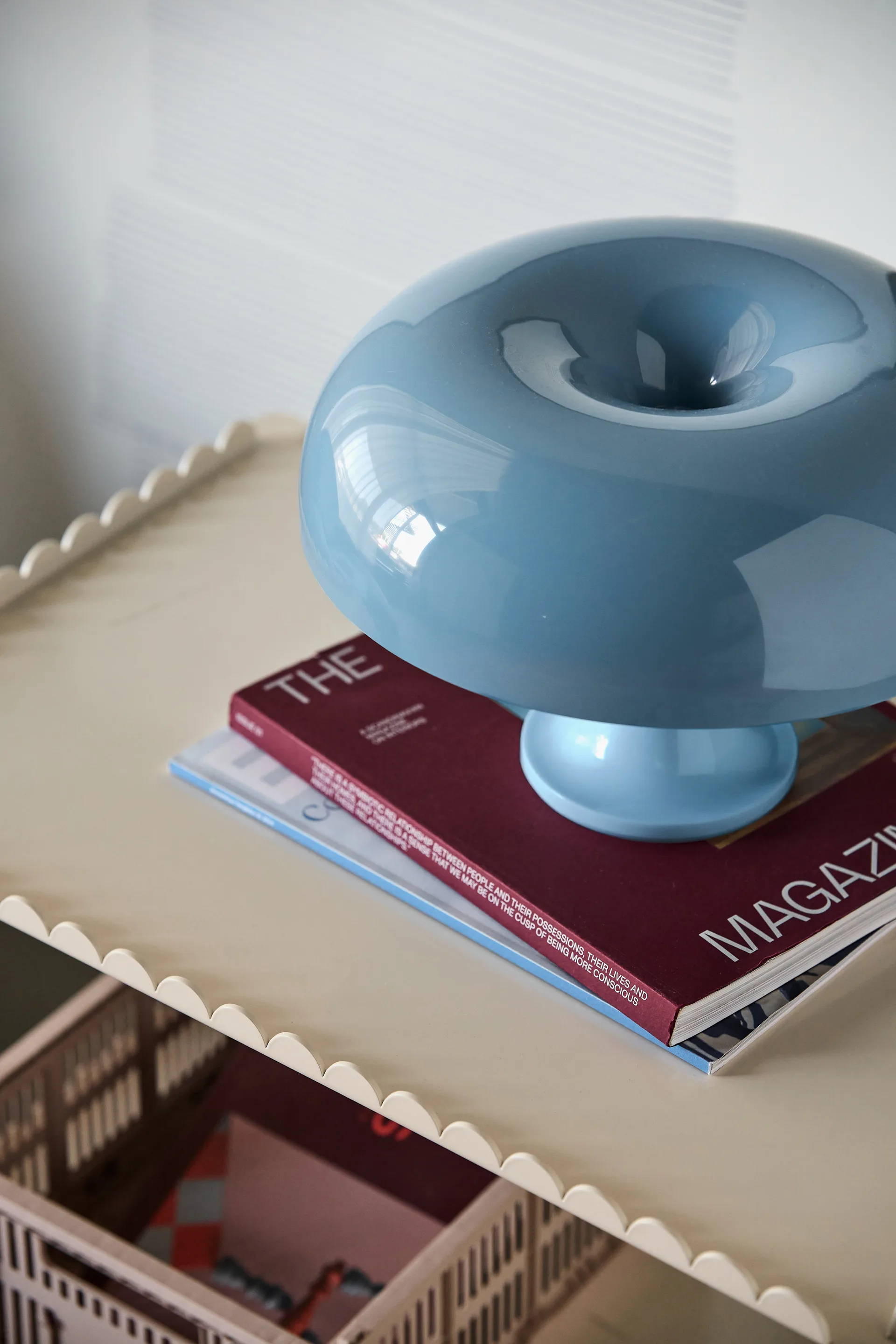 Nessino Tischlampe Special Edition Ø32 cm, Dove Blue Artemide