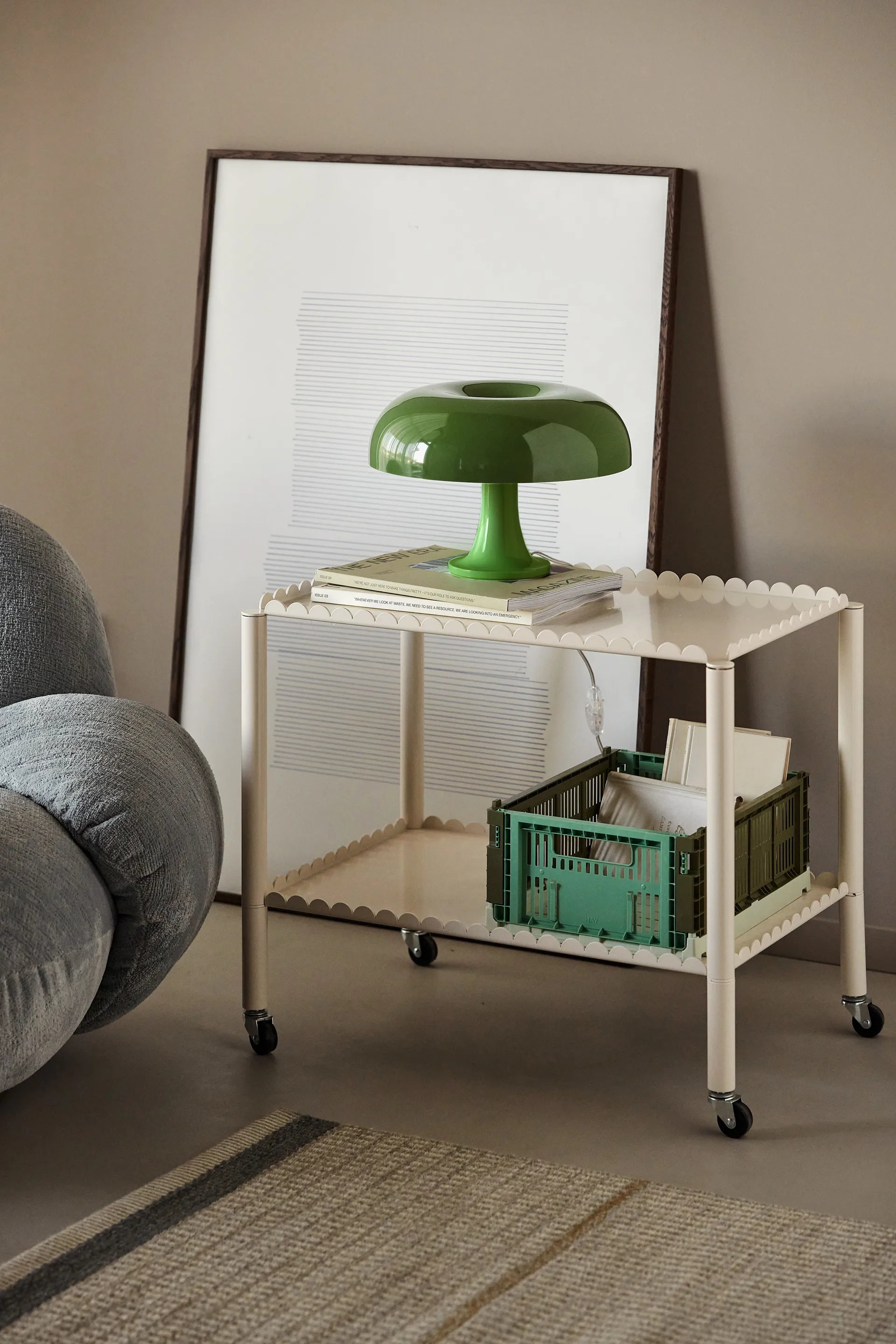 Nessino Tischlampe Special Edition Ø32 cm, Grün Artemide