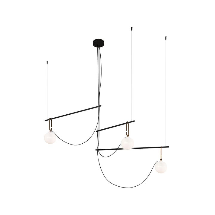 nh S3 14 Pendelleuchte - Schwarz-Messing - Artemide