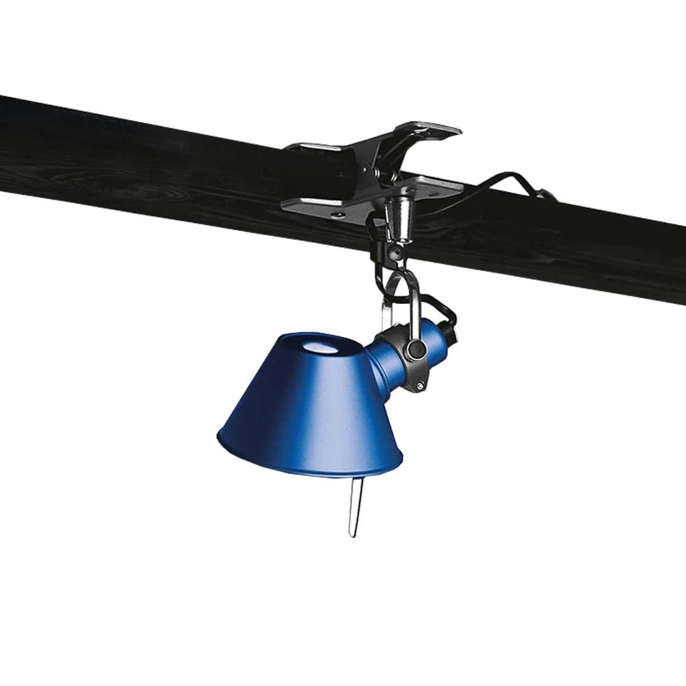 Tolomeo Micro Pinza Wandleuchte Klemmhalterung, Blue Artemide