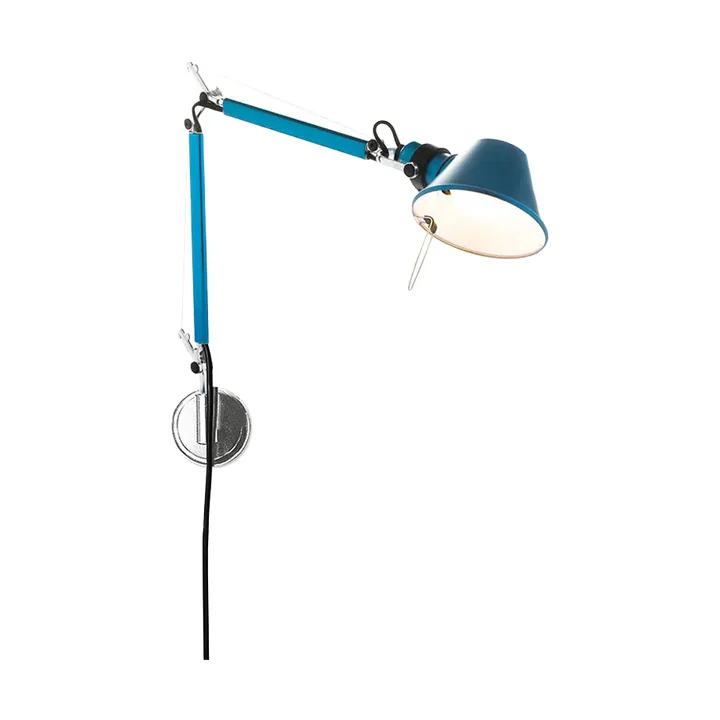 Tolomeo Micro Wandleuchte- Anodized blue - Artemide