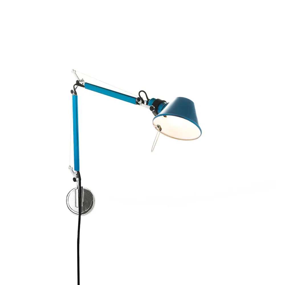 Tolomeo Micro Wandleuchte, Anodized blue Artemide