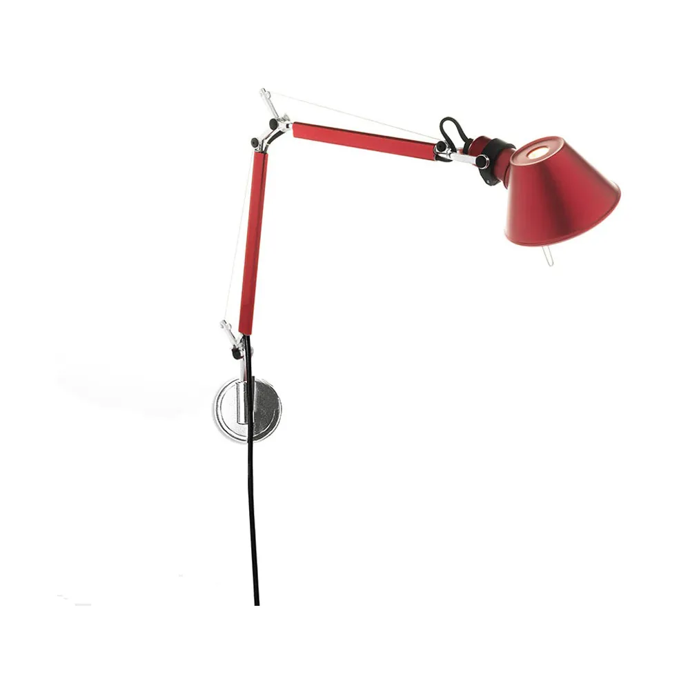 Tolomeo Micro Wandleuchte- Anodized red,  Artemide