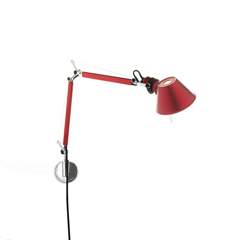 Tolomeo Micro Wandleuchte, Anodized red Artemide