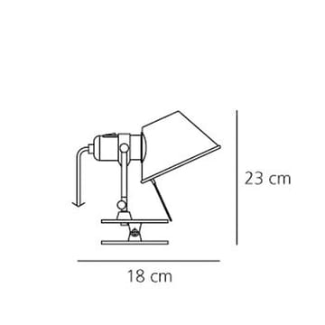 Tolomeo pinza Wandleuchte - Aluminium - Artemide