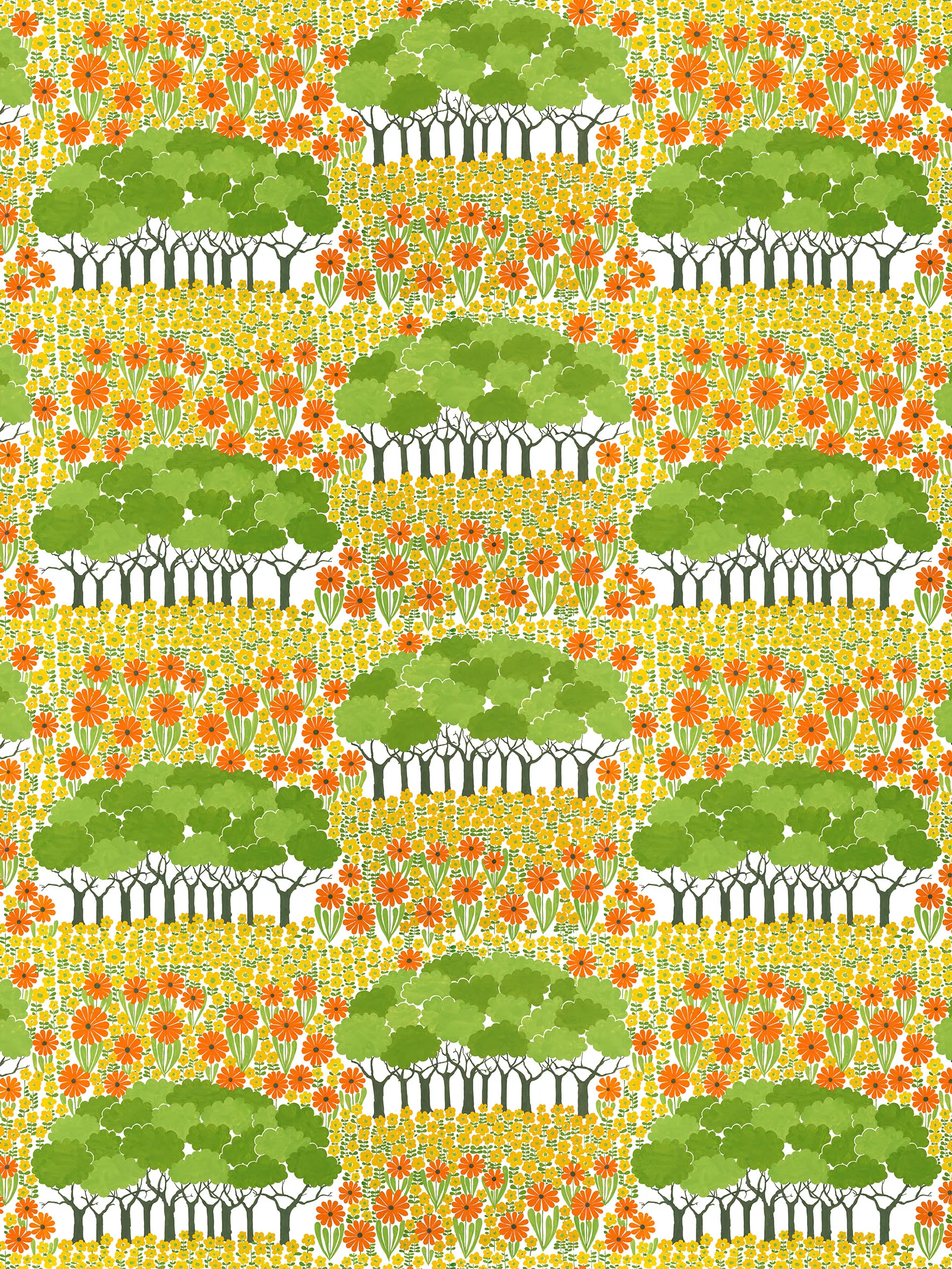 Allé Wachstuch, Gelb-grün Arvidssons Textil