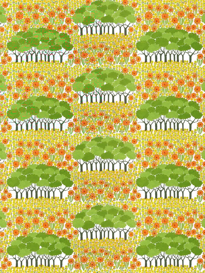 Allé Wachstuch - Gelb-grün - Arvidssons Textil