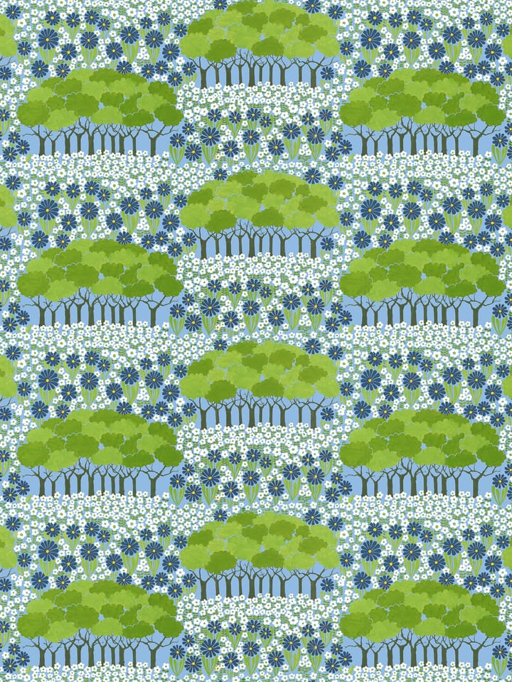 Allé Wachstuch - Grün-blau - Arvidssons Textil
