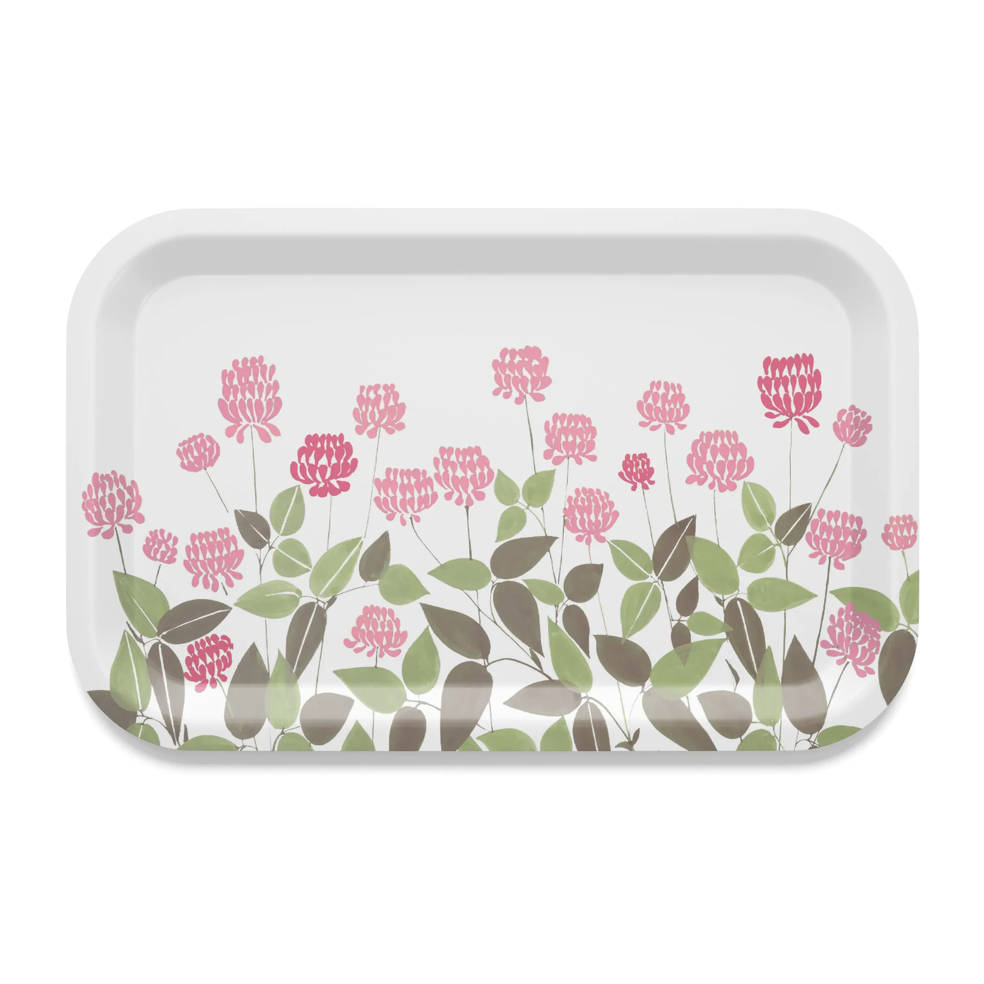 Ängsmark Tablett 20 x 27cm, Grün-rosa Arvidssons Textil