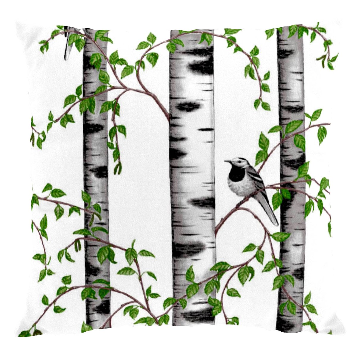 Arvidssons Textil Birkedungen Kissenbezug Weiß | Skandinavisches Design | Bezüge für Zierkissen | Weiß
