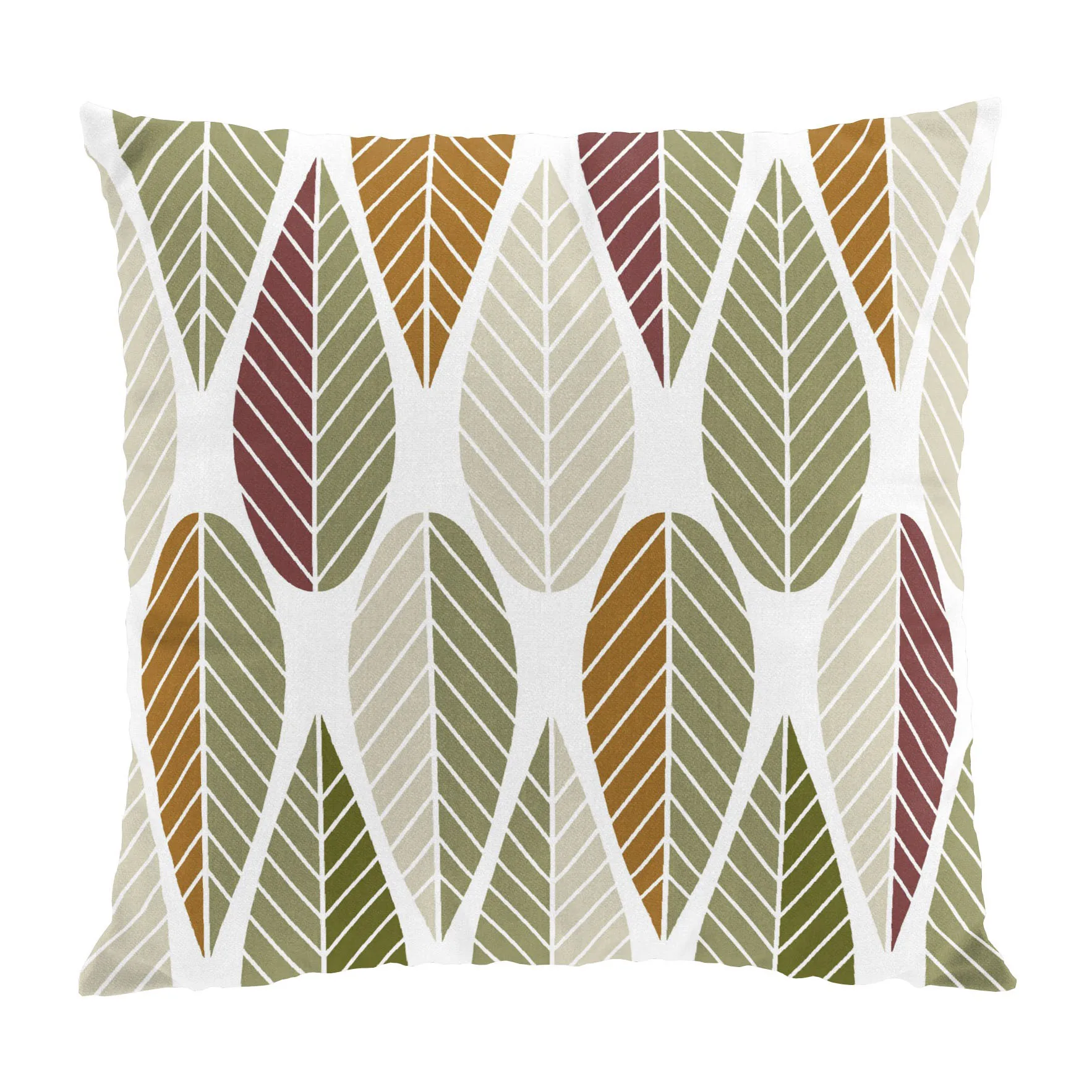Blader Kissenbezug 47 x 47cm, Beige Arvidssons Textil