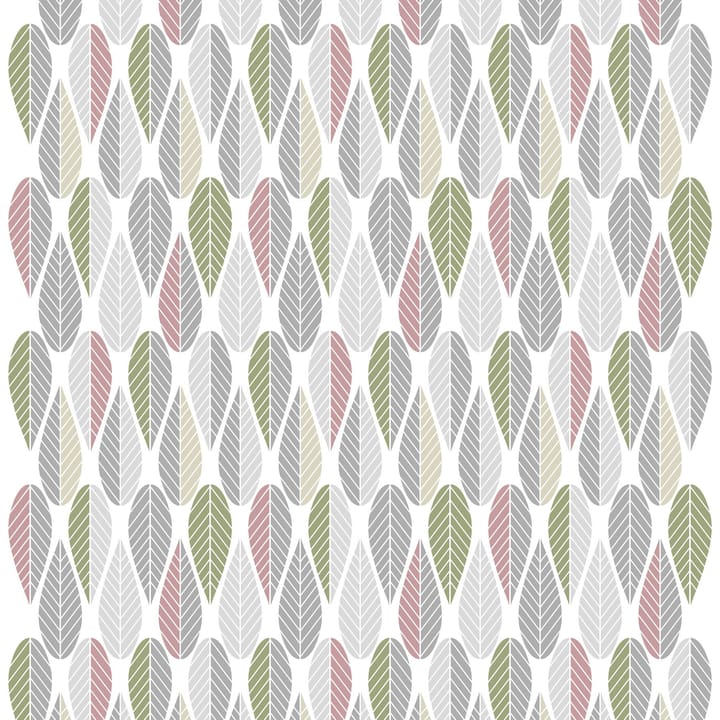 Blader Stoff - Rosa-grau-grün - Arvidssons Textil
