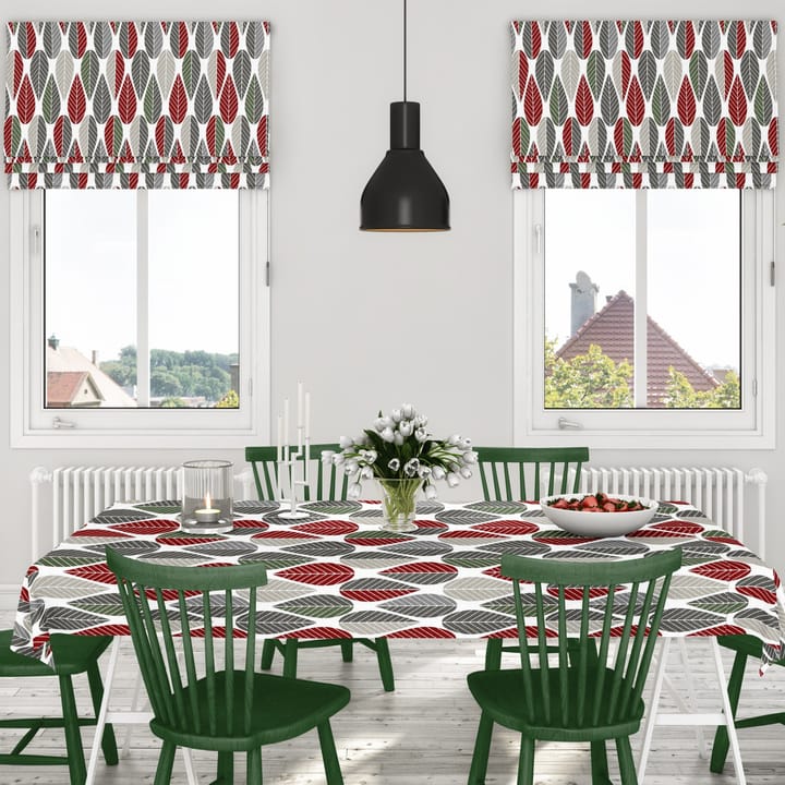 Blader Wachstuch, Rot -grün Arvidssons Textil