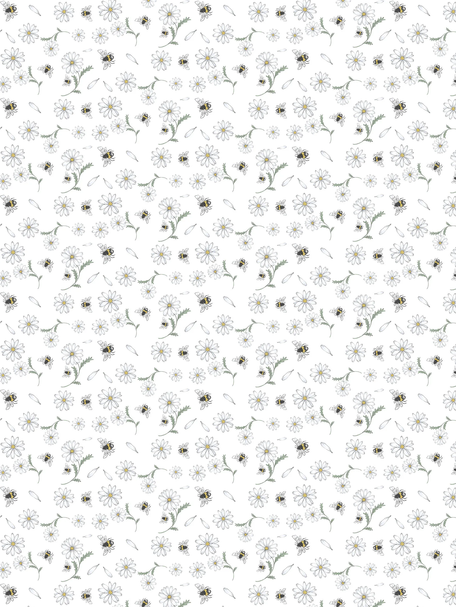 Blomstersurr Stoff, Beige Arvidssons Textil