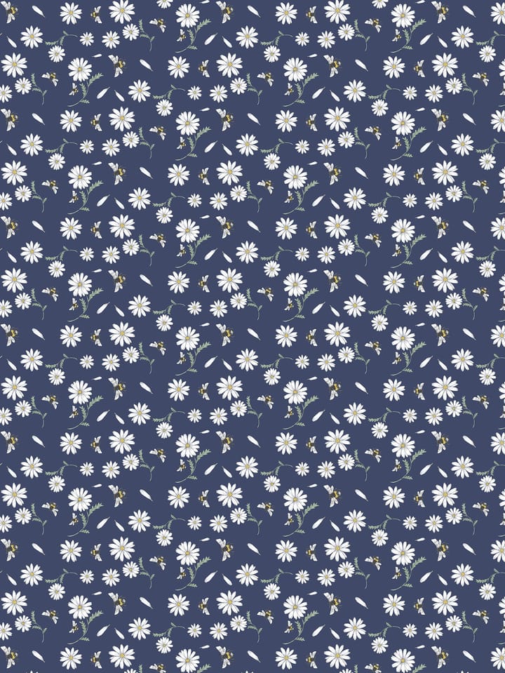 Blomstersurr Stoff - Blau - Arvidssons Textil