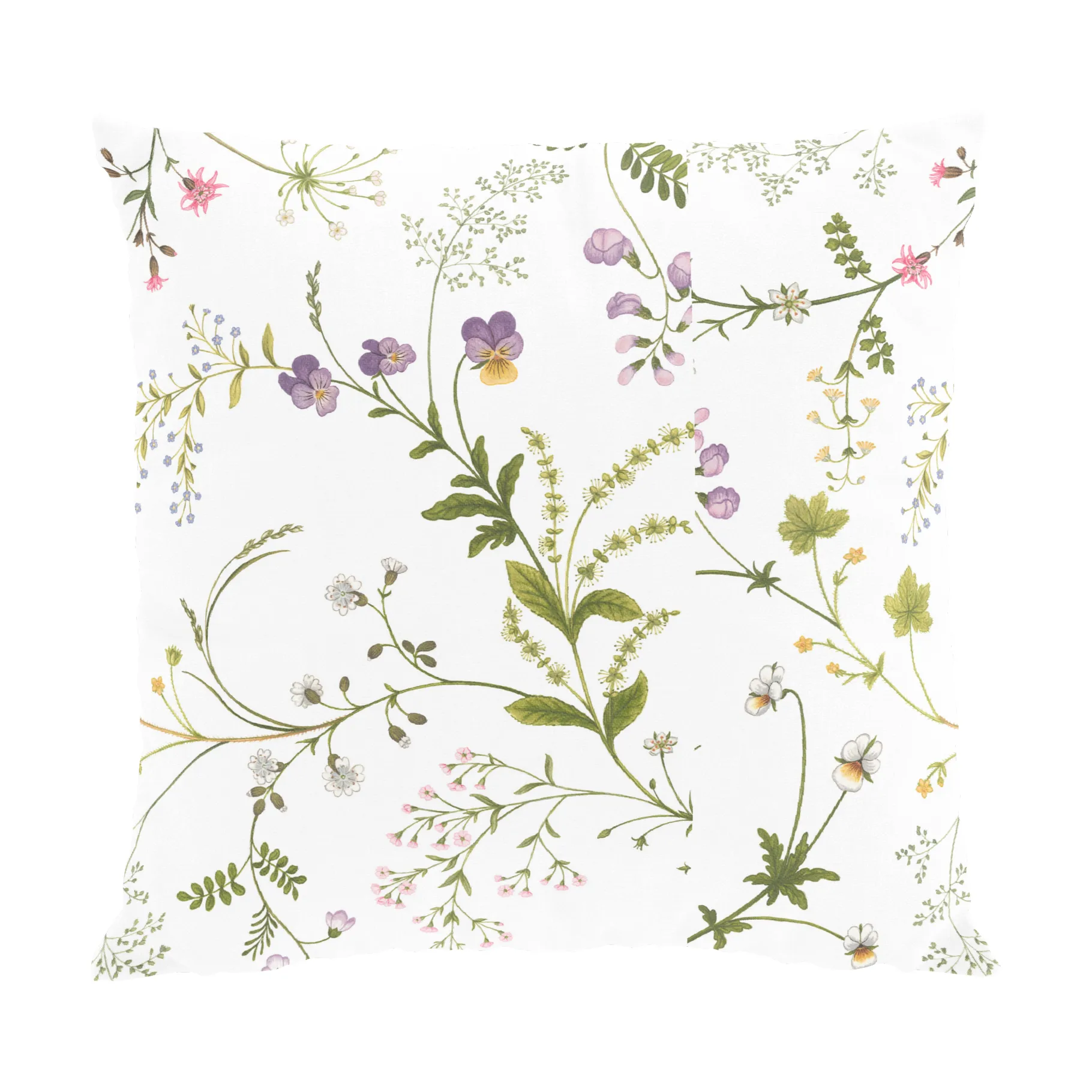 Blomsteryra Kissenbezug 47x47 cm, Grün Arvidssons Textil