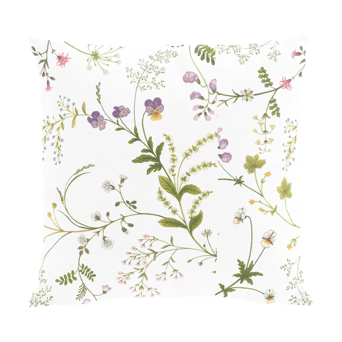 Arvidssons Textil Blomsteryra Kissenbezug 47x47 cm Grün